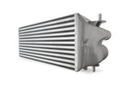 A close up of the side of a car radiator