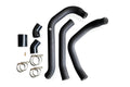 A set of four black hoses and two clamps.