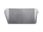 A silver radiator is shown on the side of a car.