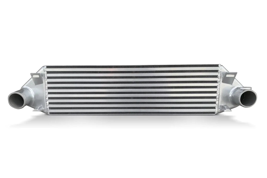 A close up of the side of a car radiator