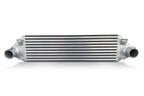 A close up of the side of a car radiator