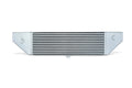 A silver radiator is shown with the top of it.
