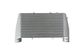 A silver radiator with two air vents on the side.