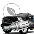 A truck with the exhaust system of a car.