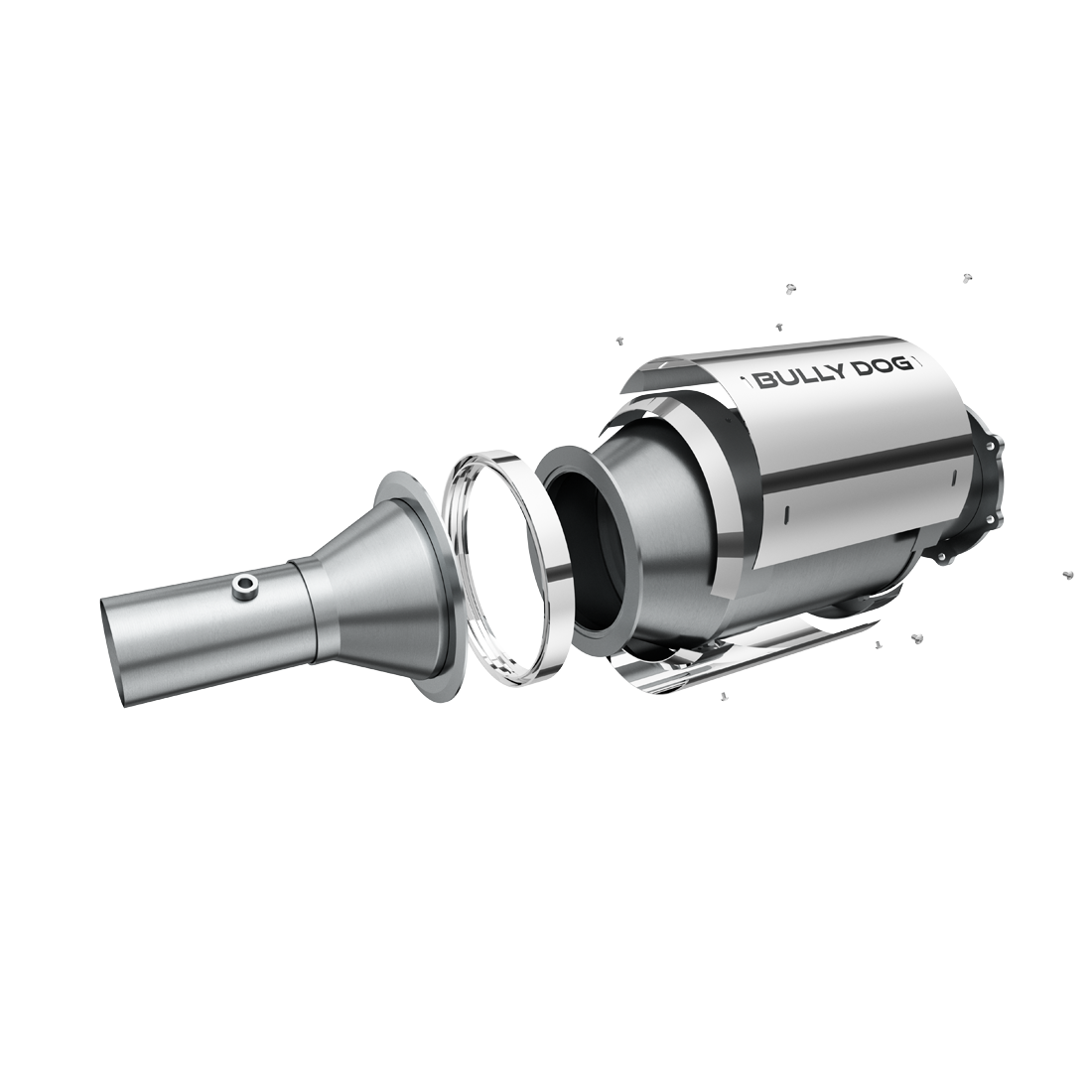 A picture of an exploded view of the bullet gun.