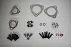 A set of parts for the exhaust manifold.
