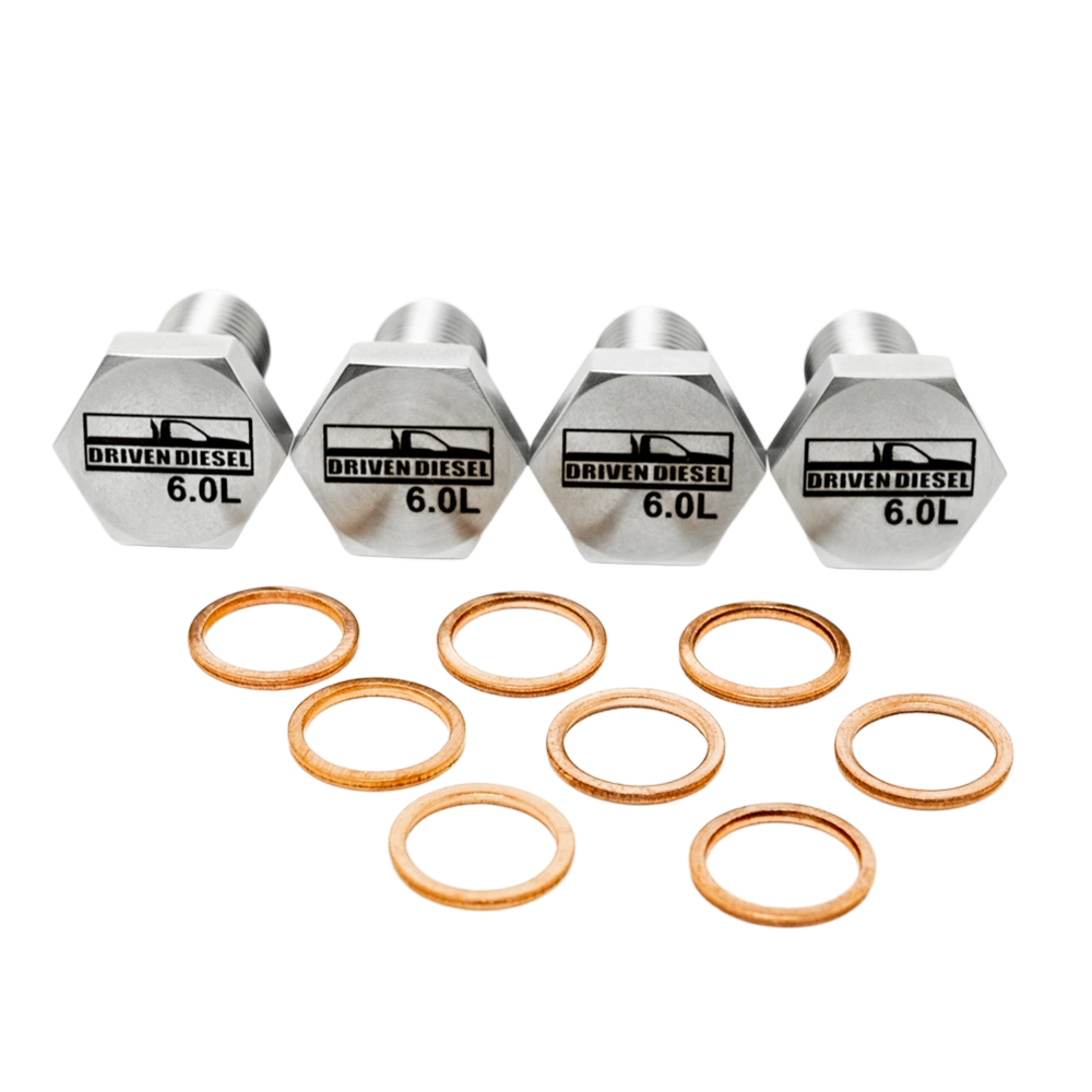 Banjo Fittings, Driven Diesel Fuel Bowl Delete Regulated Return Fuel System Kit for 6.0 POWERSTROKE 300457 300458 300459